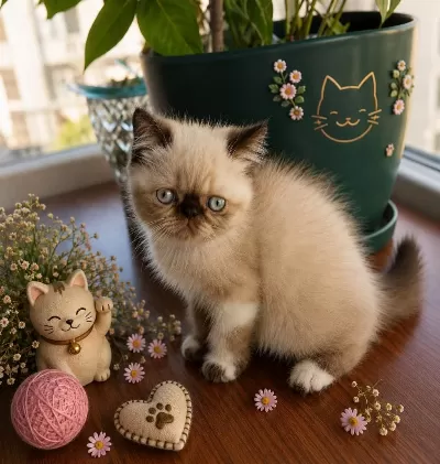 Safkan Exotic Shorthair Bebekler