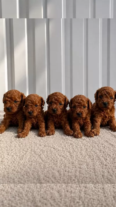 Ziyarete Açik Erkek Dişi Poodle Bebekler
