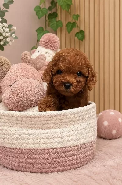 Orjinal Belgeli Evimizden Toy Poodle Wc Eğitimli