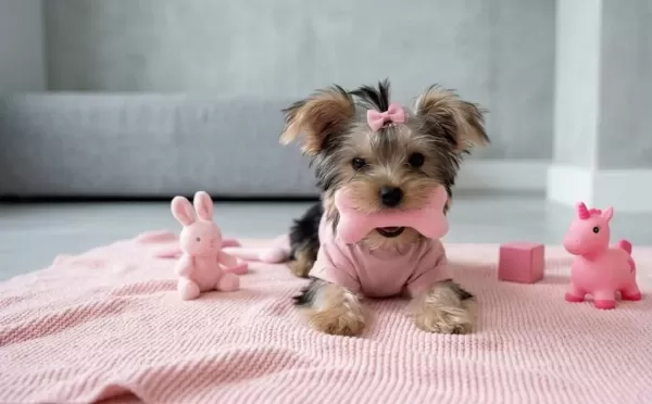 Teacup Silver Yorkshire Terrier