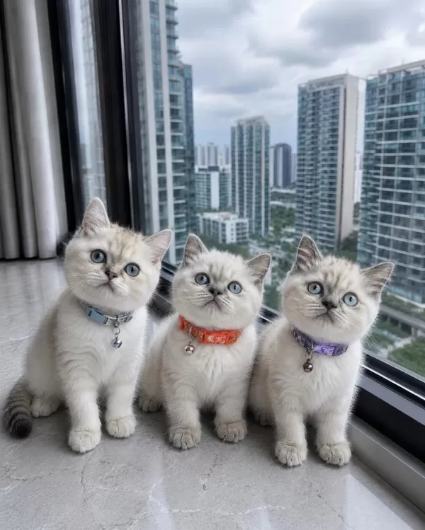 British Shorthair Blue Point Silver Point