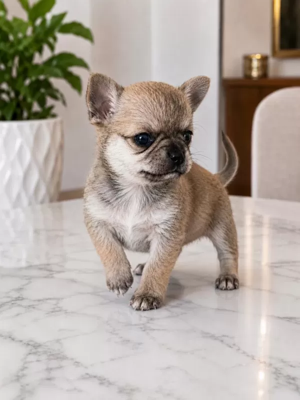 Mikro Teacup Boy Mükemmel Anatomi Yavru Şivava