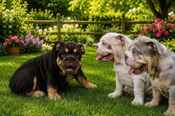 Üst Düzey İngiliz Bulldog Yavrular