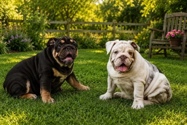 Üst Düzey İngiliz Bulldog Yavrular