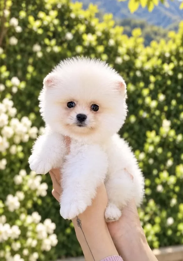 Kusursuz Karbeyaz Pomeranian Boo