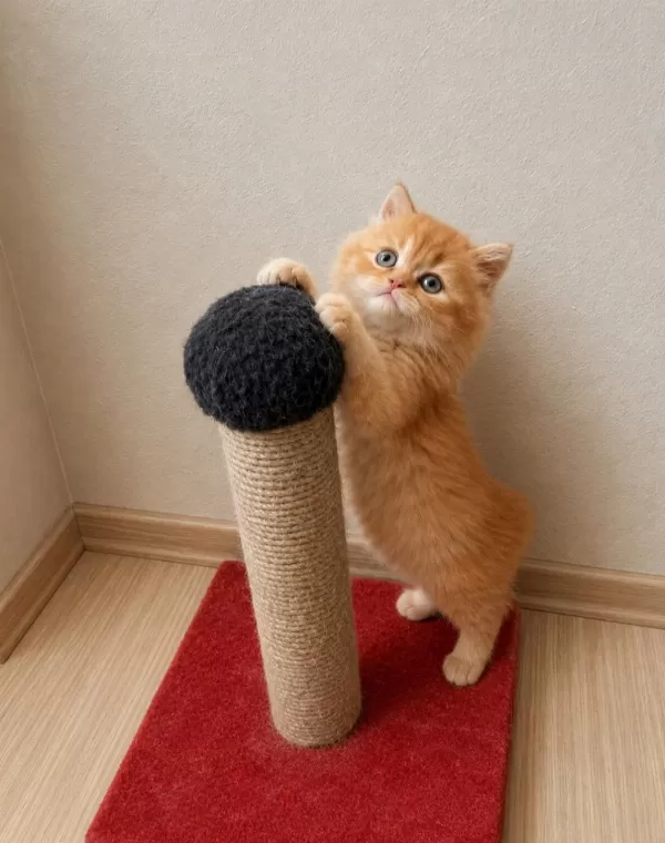 Mükemmel British Longhair Red Red Bicolor Yavrular
