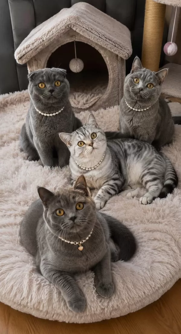 Dişi Scottish Fold Ve Kuzenleri Teslime Hazır