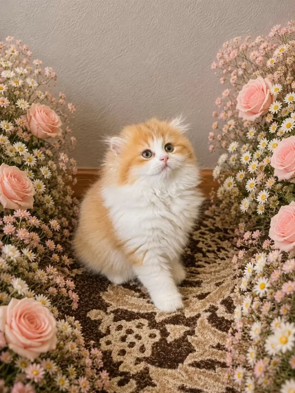 3 British Longhair 1 Shorthair