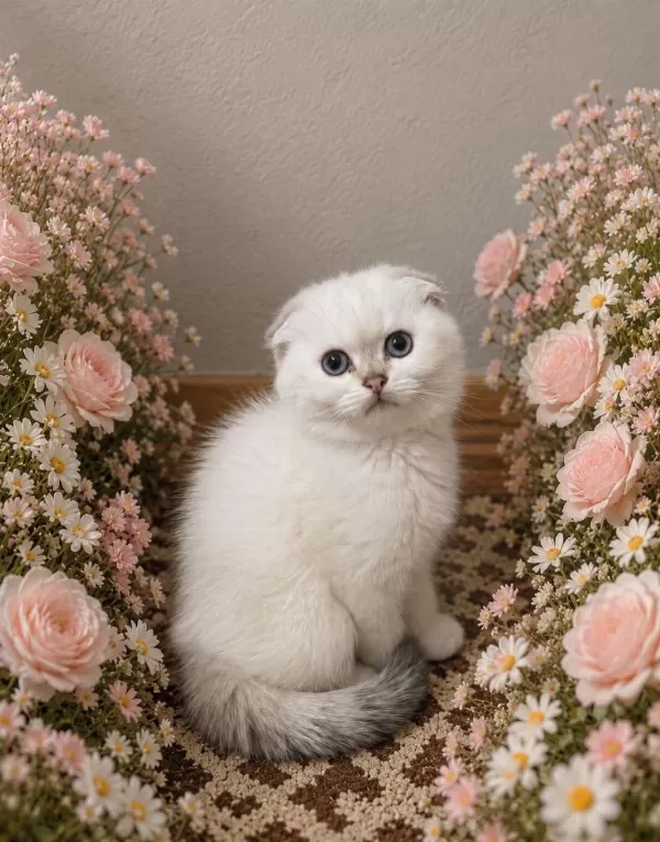 3 British Longhair 1 Shorthair