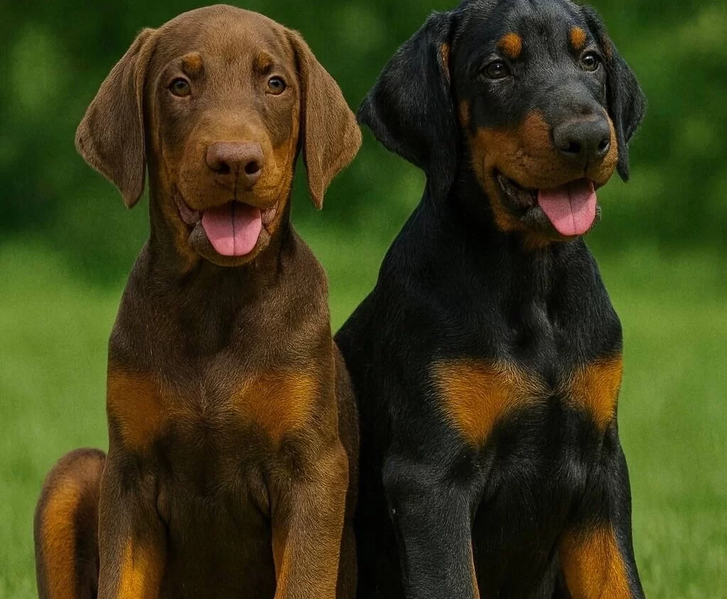 A Secereli Doberman Yavrular Kusursuz Kan Hatti