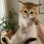 Safkan British Shorthair Golden Tabby Dişi Yavru