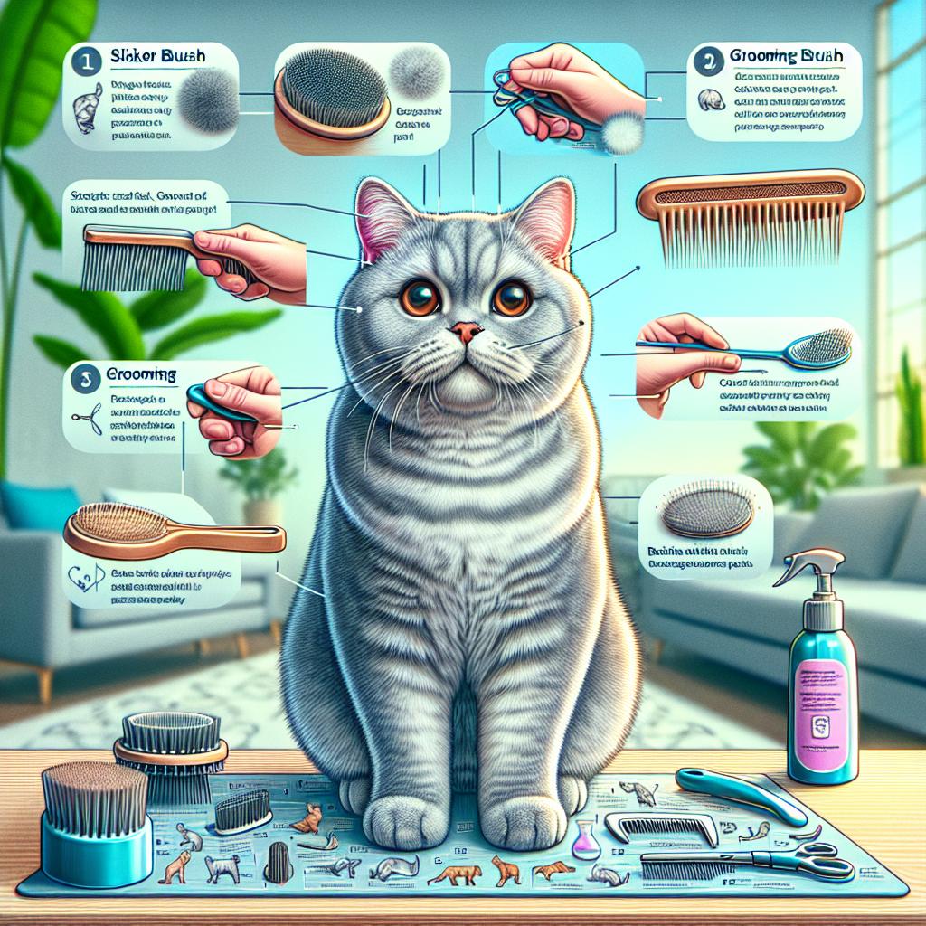 British Shorthair Kedileri İçin Tüy Bakımı