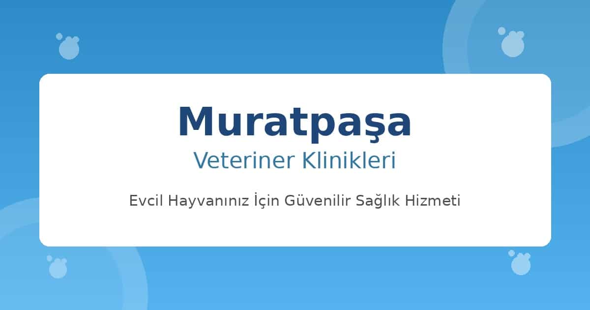 Muratpaşa Veteriner Klinikleri