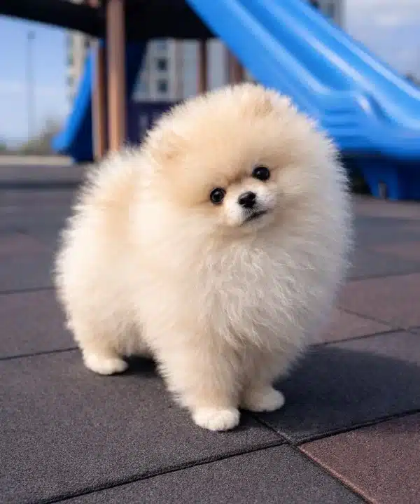 Kartopu Suratlı Pomeranian Boo Yavrumuz