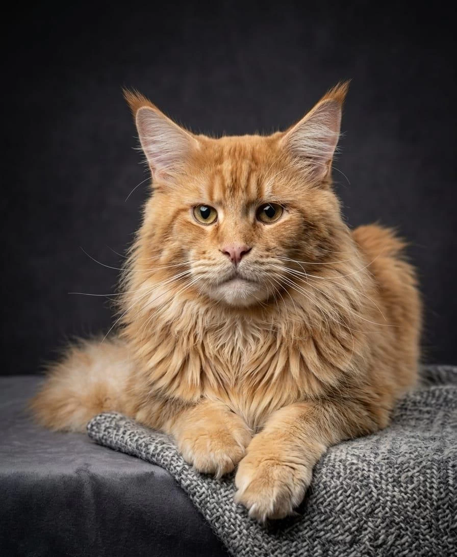 Şecereli Anne Baba Şampiyon 1 Buçuk Yaşında Maine Coon