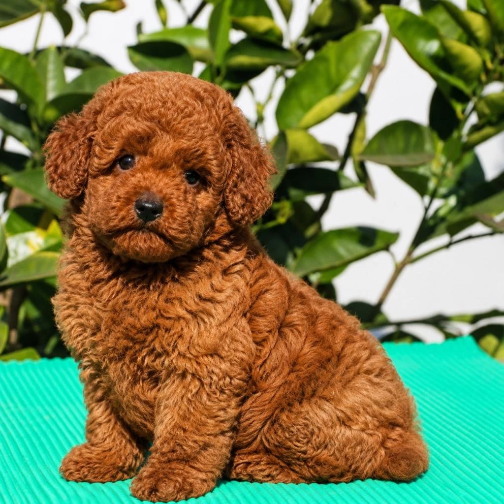 Red Brown Minyatür Toy Poodle Yavrular